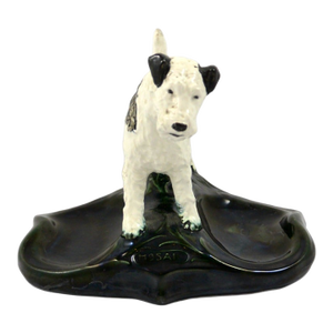 Vintage Mosaic Tile Co. Wire Fox Terrier Ceramic Valet Tray - Zanesville, Ohio