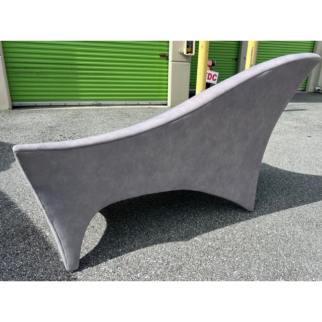 A Vladimir Kagan By directional asymmetrical settee chaise lounge sofa. This beautiful sofa features a chaise left design...