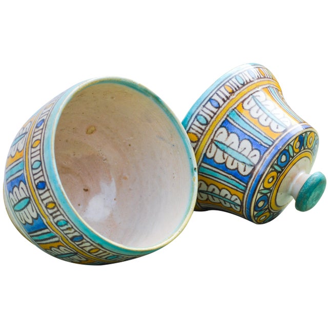 Andalusian Ceramic Box W/ Filigree For Sale - Image 9 of 10