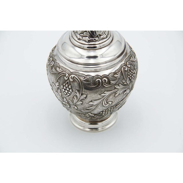Wine Bottle in Silver For Sale - Image 3 of 4
