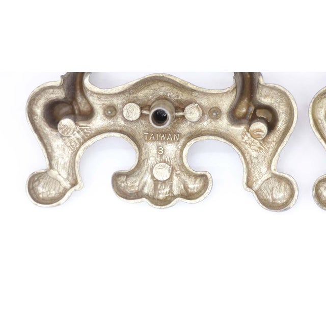 Pair of Vintage 3 In. Brass Bail Pulls With Fixed Handle For Sale - Image 6 of 6