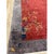 1920s Antique Vibrante Red Field Spray Floral Knotted Wool Chinese Art Deco Rug For Sale In New York - Image 6 of 7
