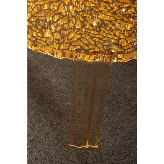 Set of Three Red and Gold Acrylic "T" Tables by Patricia Urquiola for Kartell For Sale - Image 16 of 18