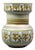 Mid-Century Hand-Painted Glazed Stoneware Vase with Foliage Frieze by Marcel Guillot, France, 1950s-1960s For Sale