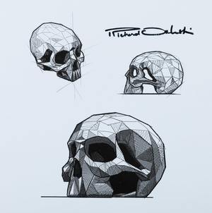 Richard Orlinski, Skull, Lithograph