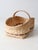 French Country Vintage Large Splint Weave Basket For Sale - Image 3 of 12
