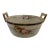 Antique Hand Painted Porcelain Butter Tub For Sale