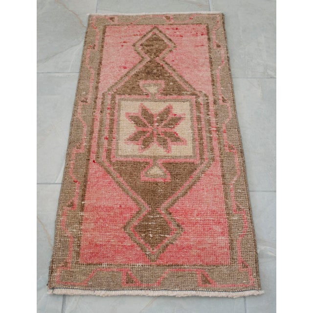 1970s 1970s Small Turkish Rug - 1′7″ × 3′1″ For Sale - Image 5 of 11