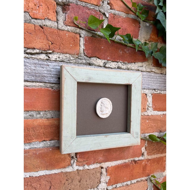 Wood Classical Framed Grand Tour Intaglios in 1880s Pine Frame For Sale - Image 7 of 9