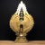 Bronze Vintage Gilt Bronze Thousand-Hand Guanyin Figure – Painted Buddhist Statue For Sale - Image 8 of 9