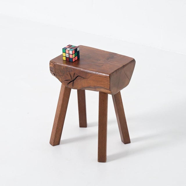 1950s Brutalist Stool from Mobichalet, 1950s For Sale - Image 5 of 18
