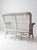Wood Antique Early 20th Century White Wicker Loveseat For Sale - Image 7 of 15