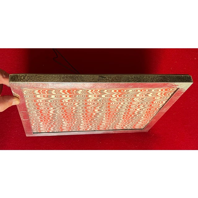 Antique Early 20th Century American Arts & Crafts Hand Hammered Silver Plate Picture Frame by Watrous Mfg. Co., Wallingford, Connecticut Circa 1900 For Sale - Image 12 of 14