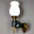 Bronze 1950 French Regency Gilt and Patinated Bronze Hand Torch Wall Sconce by Andre Arbus For Sale - Image 8 of 12