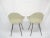 MIDCENTURY pair of extremely Rare 1956 early Eames Herman Miller molded fiberglass arm chairs in a parchment color with...