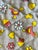 Blue Vintage 70s Patchwork Knit Quilt *Twin Size* Checkerboard Chickens Hearts Quilted Throw For Sale - Image 8 of 9