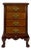 Vintage Continental Furniture Co. Queen Anne Style Mahogany 4-Drawer Bedside Chest For Sale