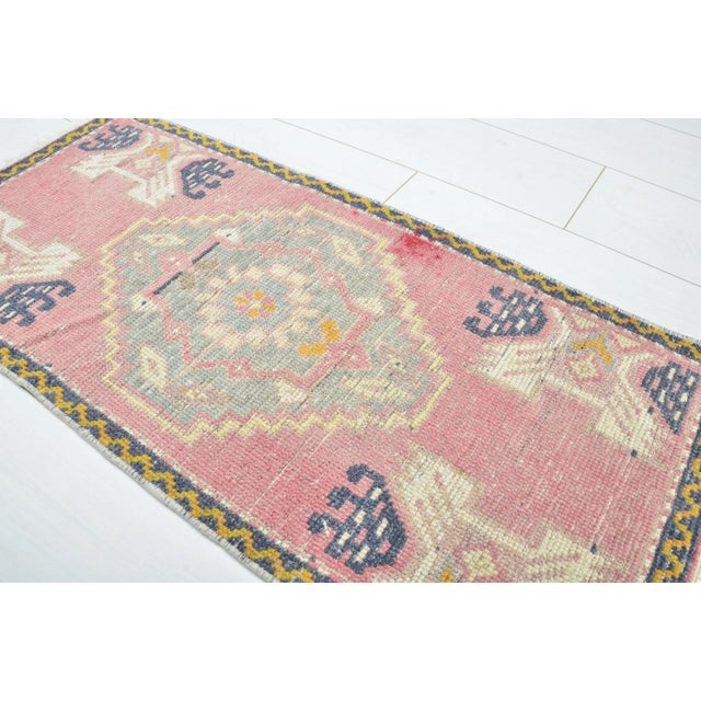 Modern Unique Decor Wool Anatolia Mini Rug For Sale - Image 4 of 6