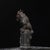 Brass Vintage Gilt Brass Qilin Figure - Mythical Beast on Column For Sale - Image 8 of 9