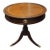 Fine 1940s Leather Top Drum Table Brass Lion Feet For Sale
