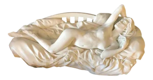 Bill Mack Tranquility Sculpture Bronze With White Patina