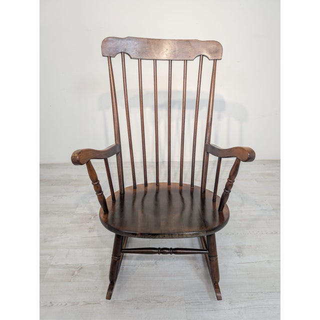 Wooden Rocking Chair, 1960s For Sale - Image 3 of 12