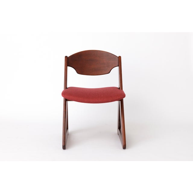 Vintage Italian Chair in Dark Beechwood, 1980s For Sale - Image 10 of 10