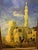 Oversized cityscape of a Cairo street, featuring Kaid Bey,possibly by artist Louis Vlaude Mouchol, known for similar...
