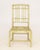 Textile Modern Green Painted Faux Bamboo Side Chair For Sale - Image 7 of 9