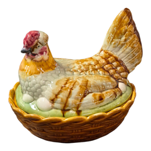 Early 20th Century A Continental Hen on Nest