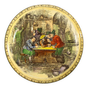1900s Royal Doulton Underplate Trivet Sketches From Teniers Tavern Scene
