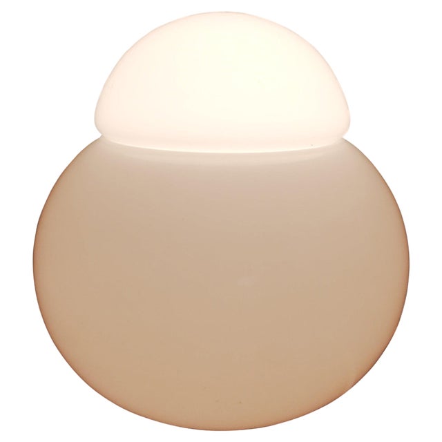 Vintage Opaline Daruma Table Lamp by Sergio Asti for Candel, Italy, 1970s For Sale