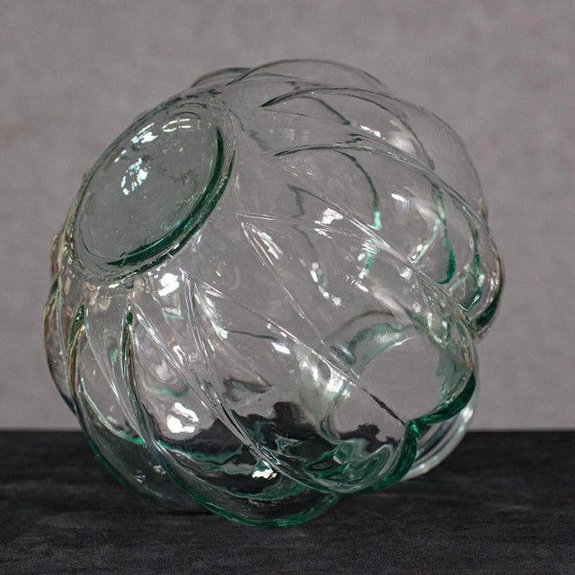 Transparent 1970s Large Vintage English Glass Carboy For Sale - Image 8 of 11