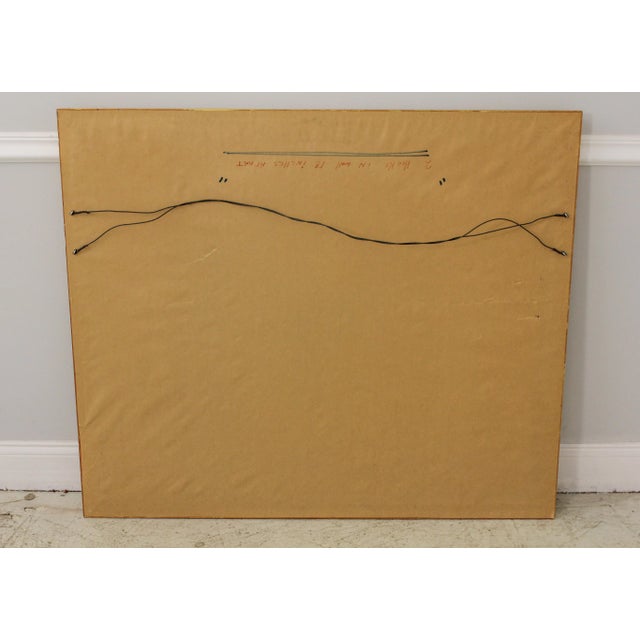 Vintage 19th C. Engraving Pilgrim Signing For Sale - Image 12 of 13