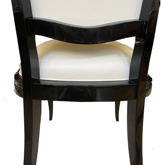 Art Deco Dining Table Chairs, France, 1930s, Set of 6 For Sale - Image 6 of 12