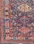 Tribal Antique Persian Bibikabad Rug With Diamond Medallions in Blue Background 7'4 X 11'7 For Sale - Image 3 of 11