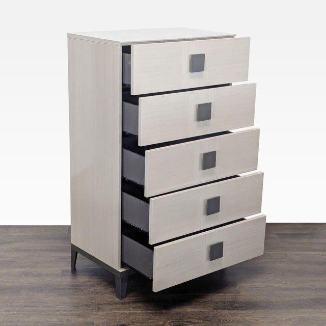 Modern Alf + DaFre Mont Blanc Modern 5-Drawer Dresser in Light Wood Finish For Sale - Image 3 of 11