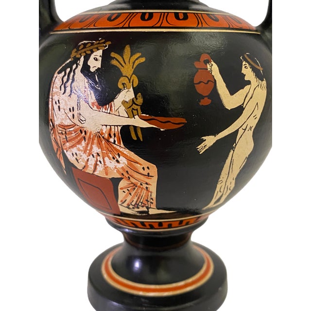 Greek Pottery Urn Depicting "The Assembly of the Gods to the Mountain Olympus"