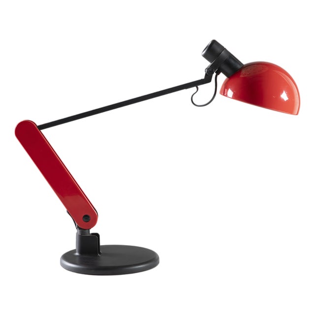 Large Vintage Adjustable Desk Lamp by Bruno Gecchelin for Guzzini, 1982 For Sale