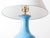 Contemporary Turquoise Crackle Lamp For Sale - Image 4 of 6