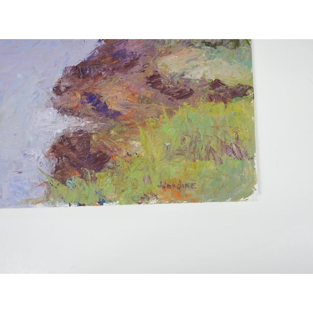 French Late 20th Century Plein Air Impressionist Stream Landscape Painting For Sale - Image 3 of 8