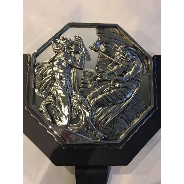 Art Deco French Art Deco Illuminated Theater Sconces - a Pair For Sale - Image 3 of 12