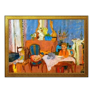 Mid 20th Century Petite Fille Au Salon, Robert Mendoze For Sale