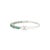 Modern Vintage 925 Sterling Silver Emerald & Ruby Gemstone Bangle Bracelet For Sale - Image 3 of 9