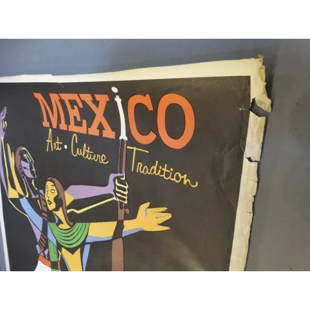 Vintage Mexican Travel Poster For Sale In Los Angeles - Image 6 of 9