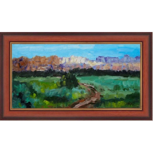 Modern Impressionist Zion Desert Landscape – Oil Painting For Sale In Reno/Lake Tahoe - Image 6 of 9