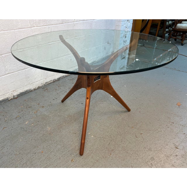 Vladimir Kagan Inspired Sculpted Walnut Dining Table by Organic Modernism For Sale - Image 4 of 10