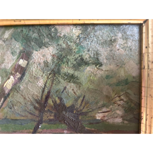 Mid 20th Century Diminutive Framed Landscape Oil Painting For Sale - Image 4 of 10