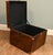 Vintage Leather Steamer Campaign Chest For Sale - Image 4 of 8
