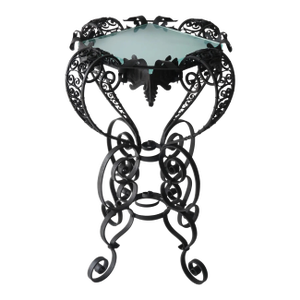 Garden Pedestal Wrought Iron From Palm Beach Mizner Workshop